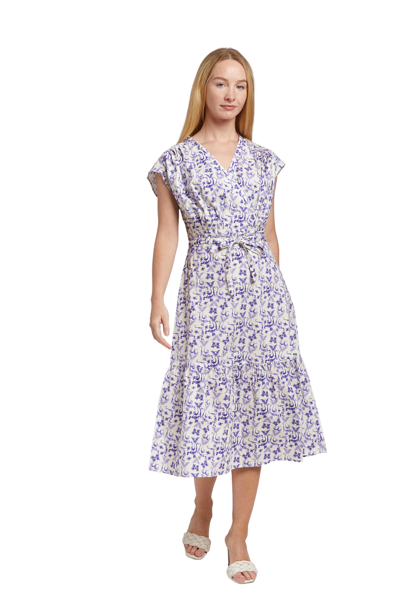 TAYLOR TILLMAN - Poppy Dress - Indigo Botanica