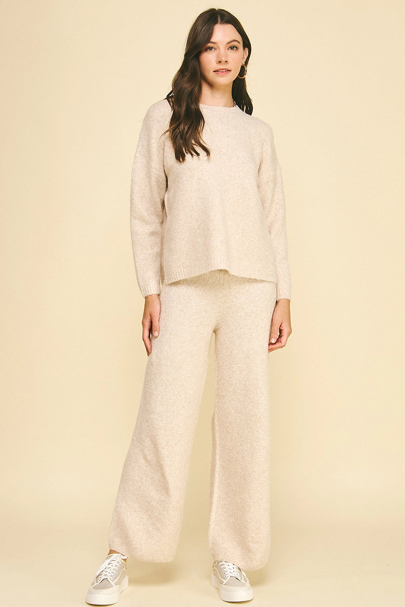 Soft Yarn Knit Sweater - Oatmeal