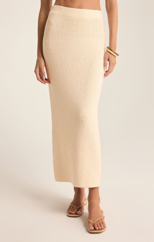Avni Sweater Skirt - Oat Milk