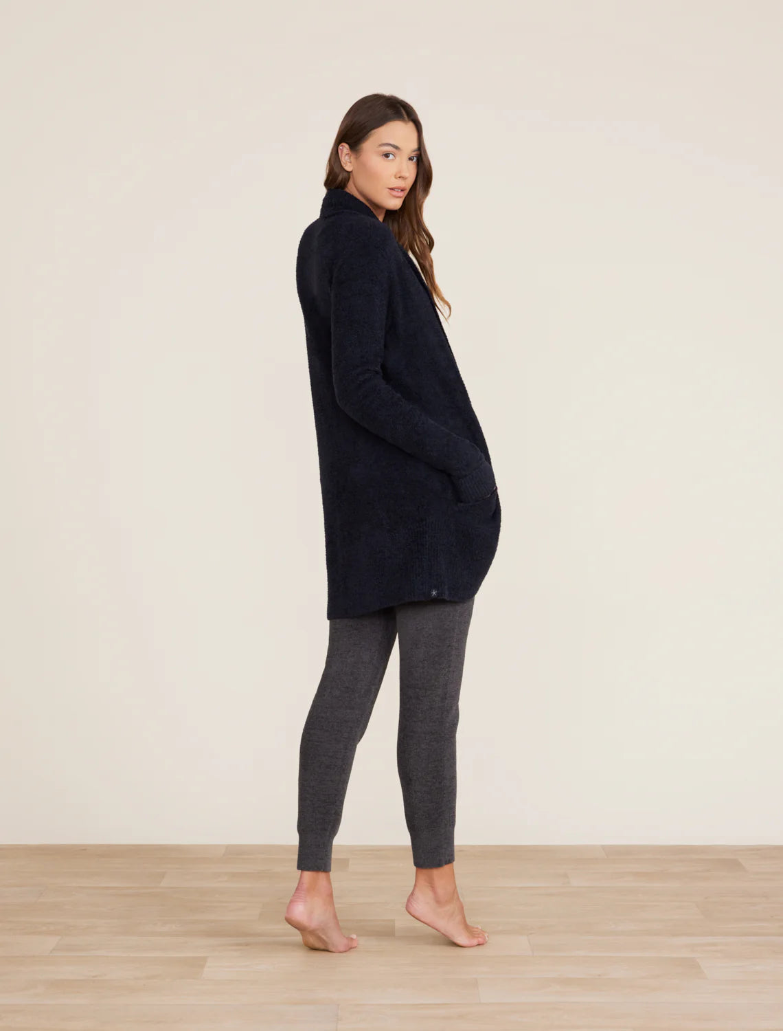 Barefoot Dreams - CozyChic Lite® Circle Cardi - Black
