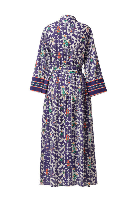 Emily Lovelock - Agatha Dress - Indigo