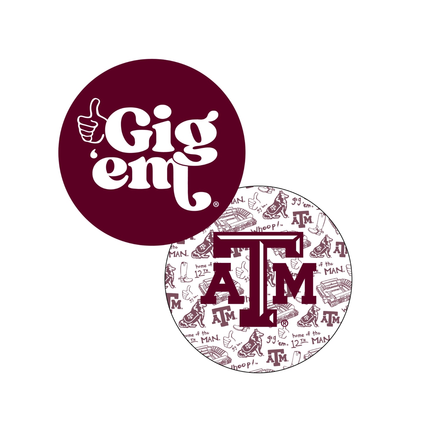 Texas A&M Coasters Set of 50