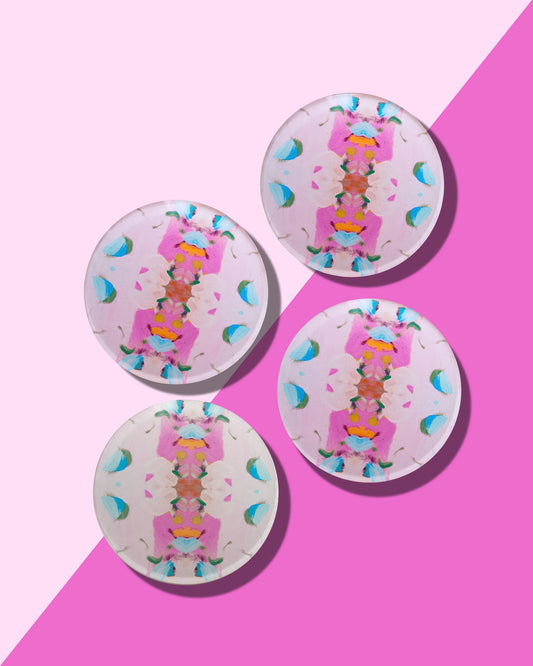 MONETS GARDEN PINK | LAURA PARK X TART COASTER