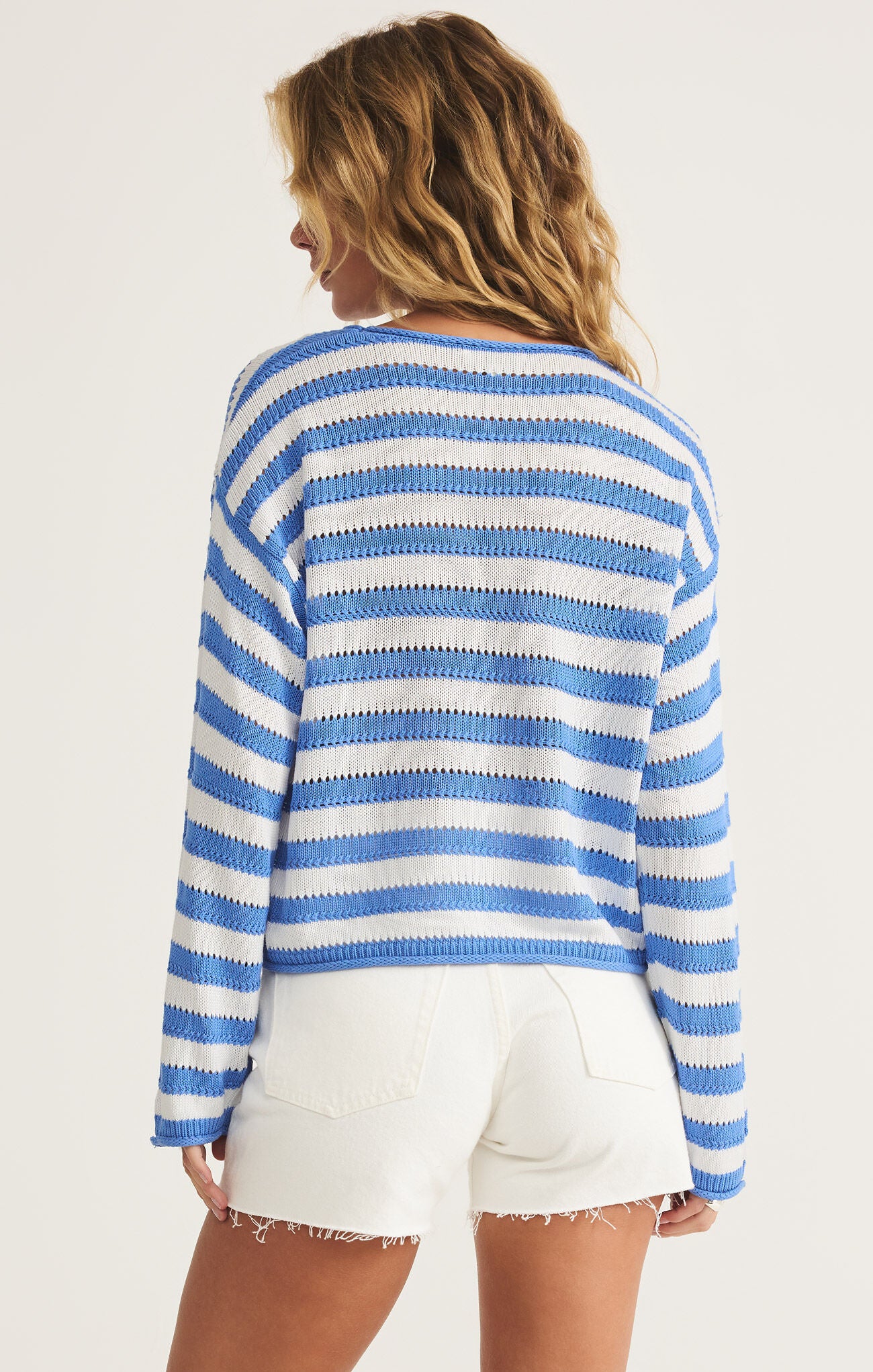Z SUPPLY - Prado Stripe Sweater - Bay Blue