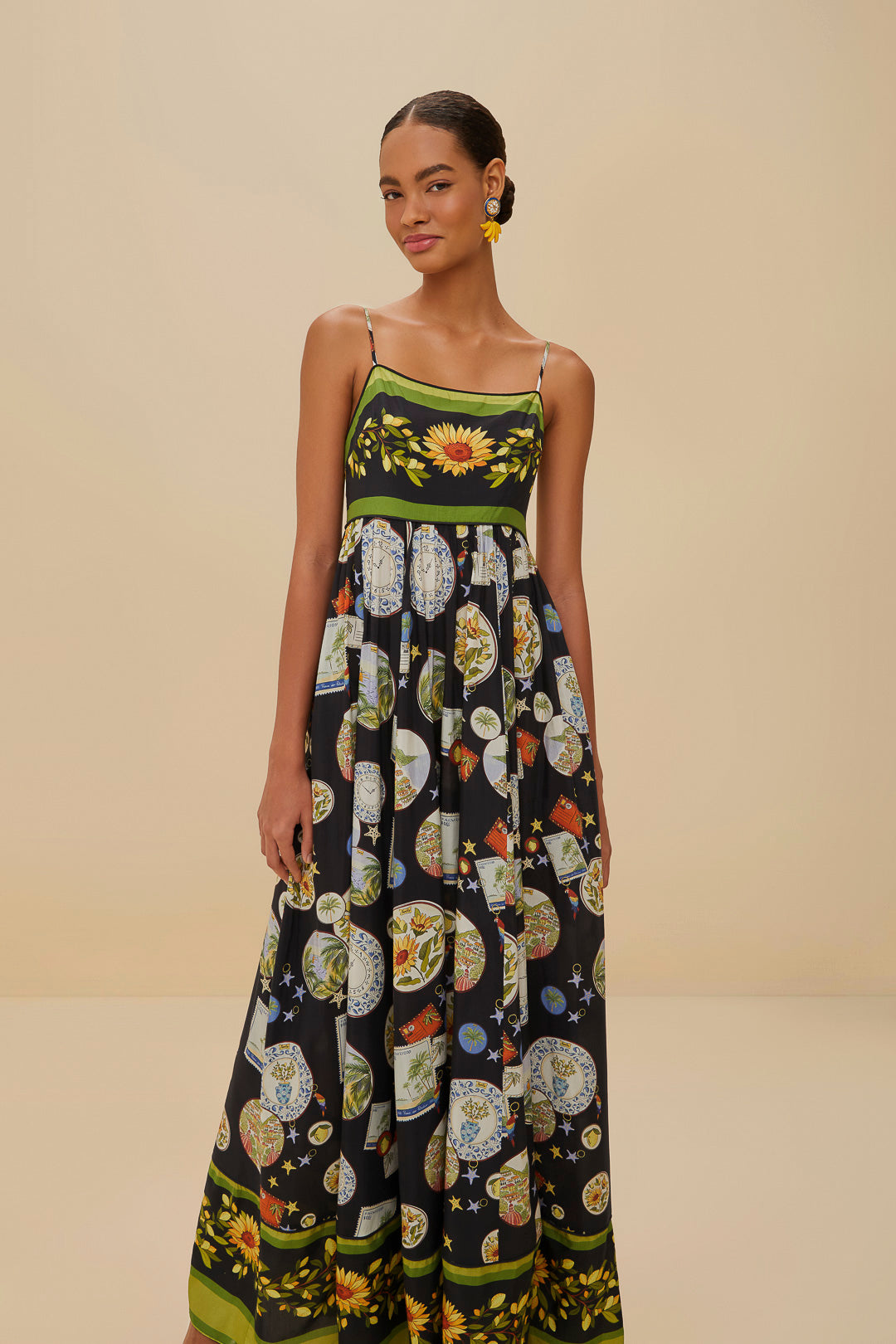 Trip Souvenir Black Maxi Dress