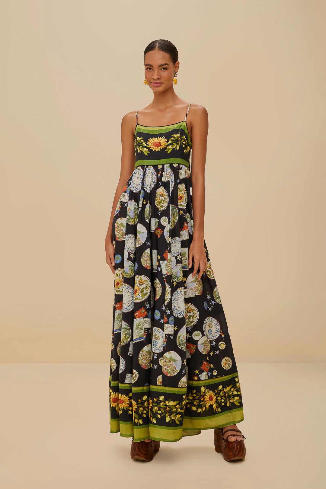 Trip Souvenir Black Maxi Dress