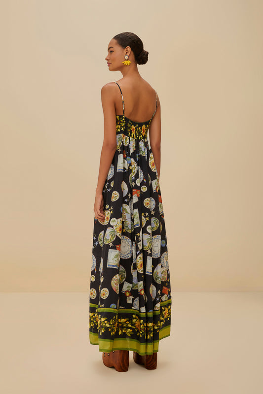 Trip Souvenir Black Maxi Dress