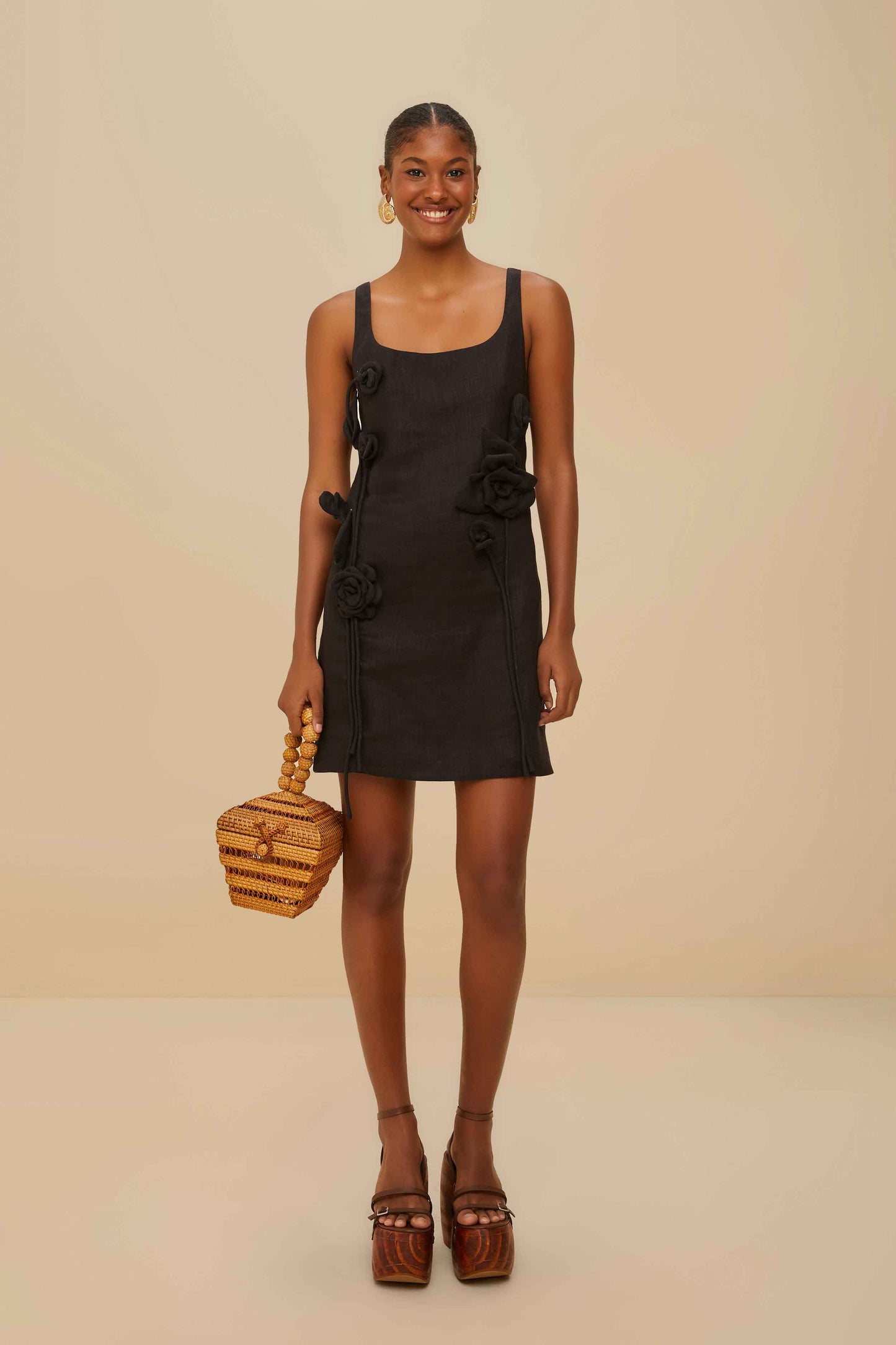 Black Sleeveless Mini Dress