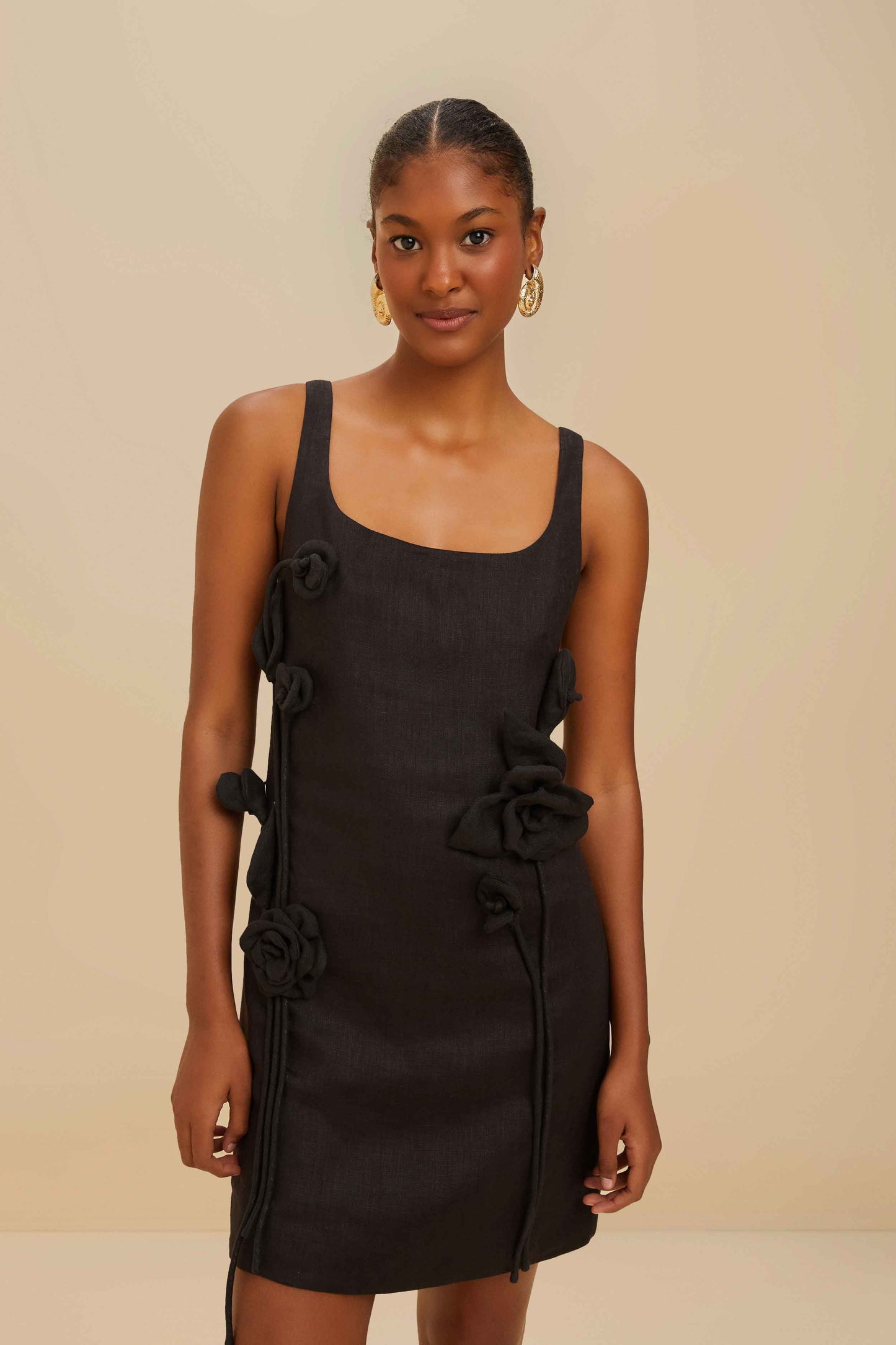 Black Sleeveless Mini Dress