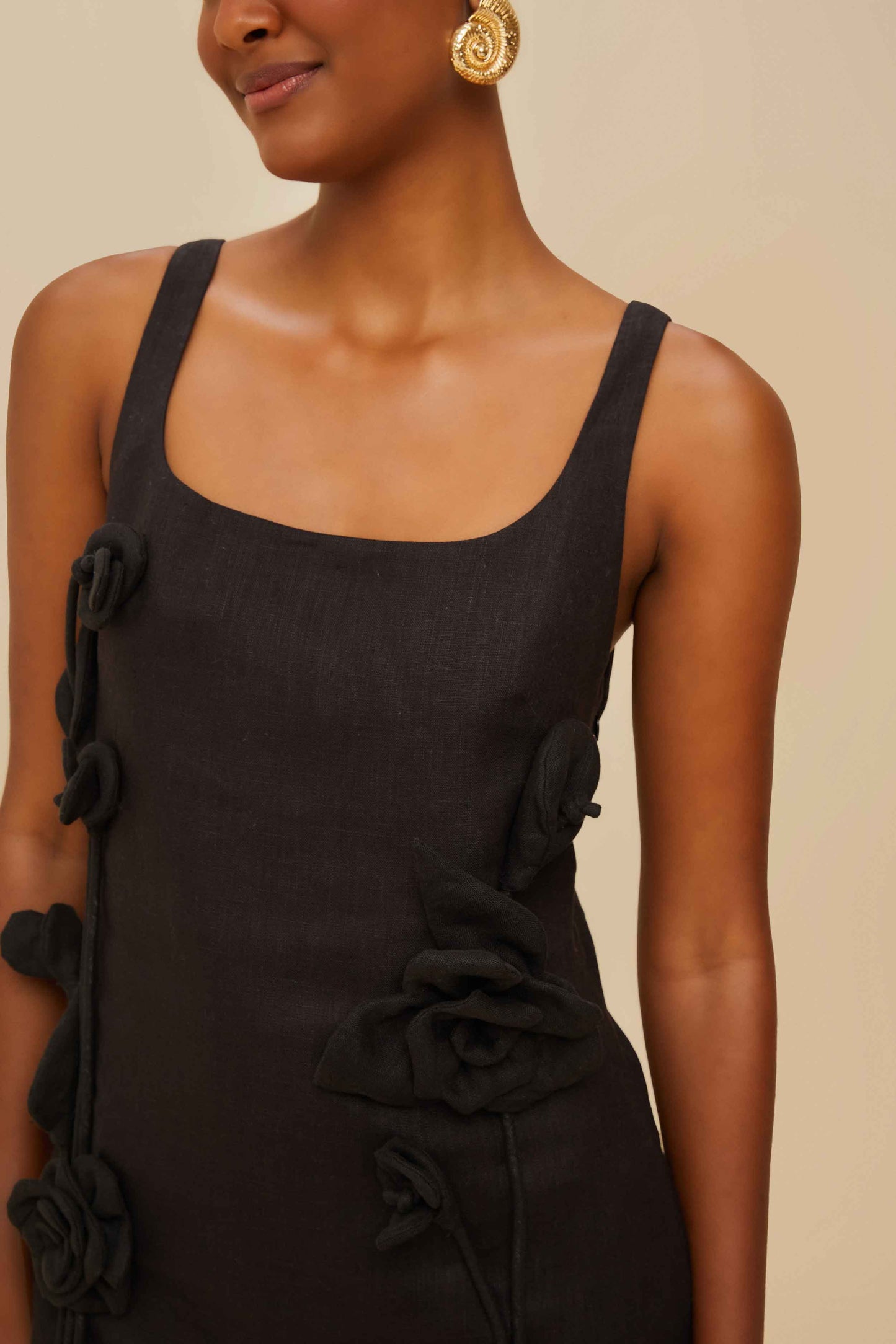 Black Sleeveless Mini Dress