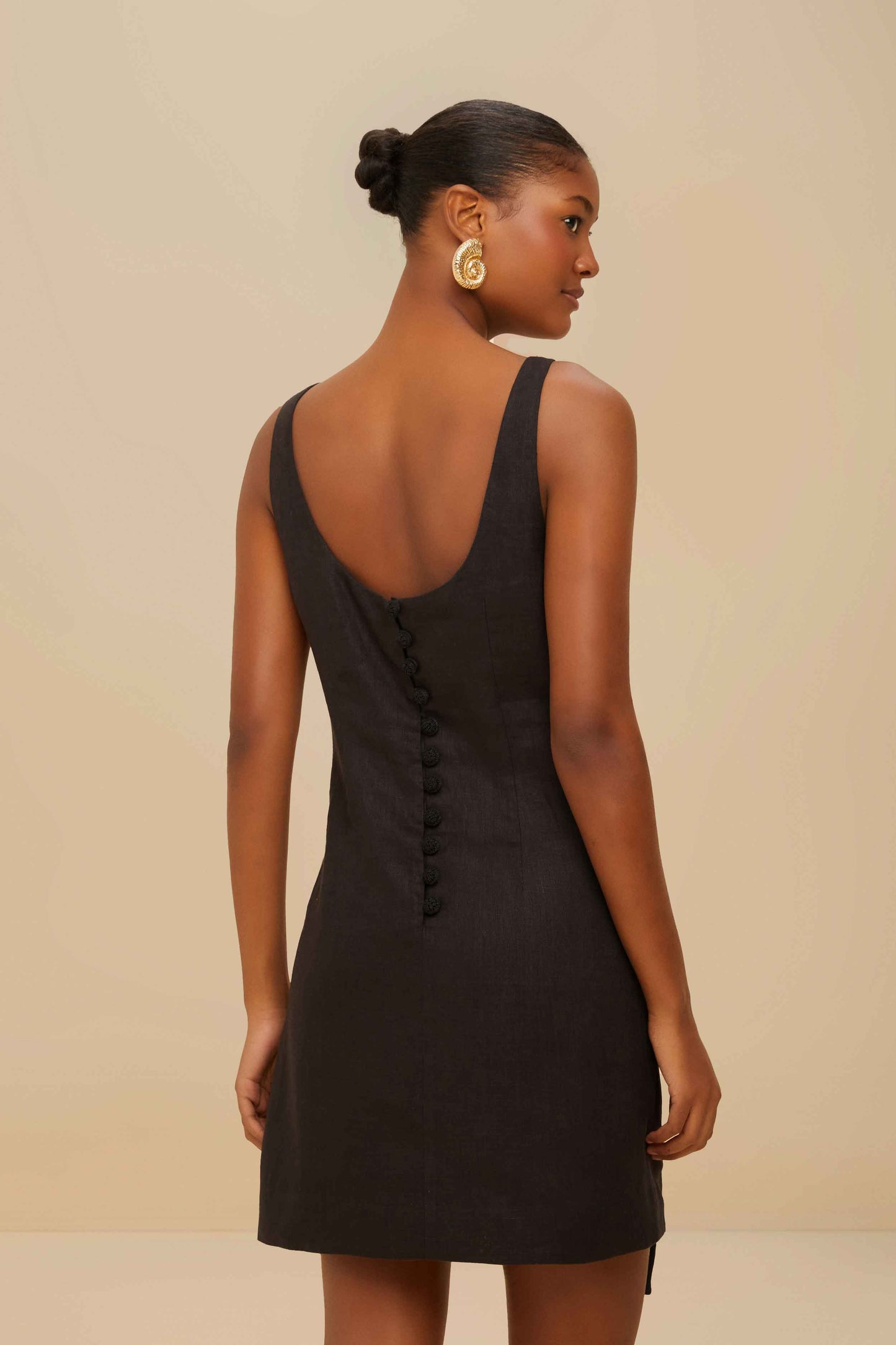 Black Sleeveless Mini Dress
