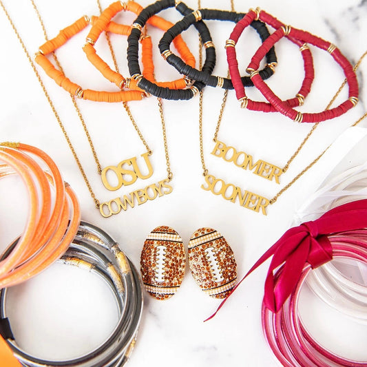 Oklahoma Collegiate Nameplate Necklace - BOOMER