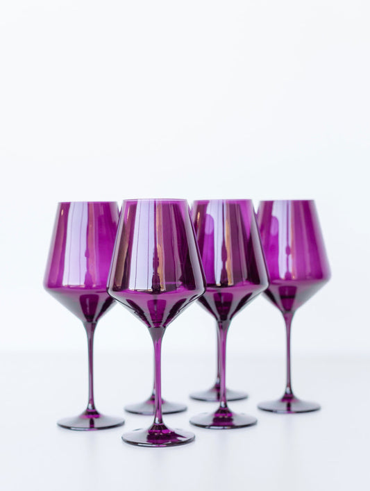 Estelle Colored Wine Stemware (Set of 6)