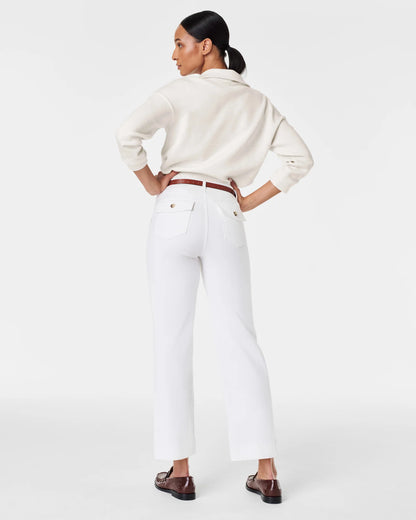 Spanx - Stretch Twill Cropped Pant - Bright White