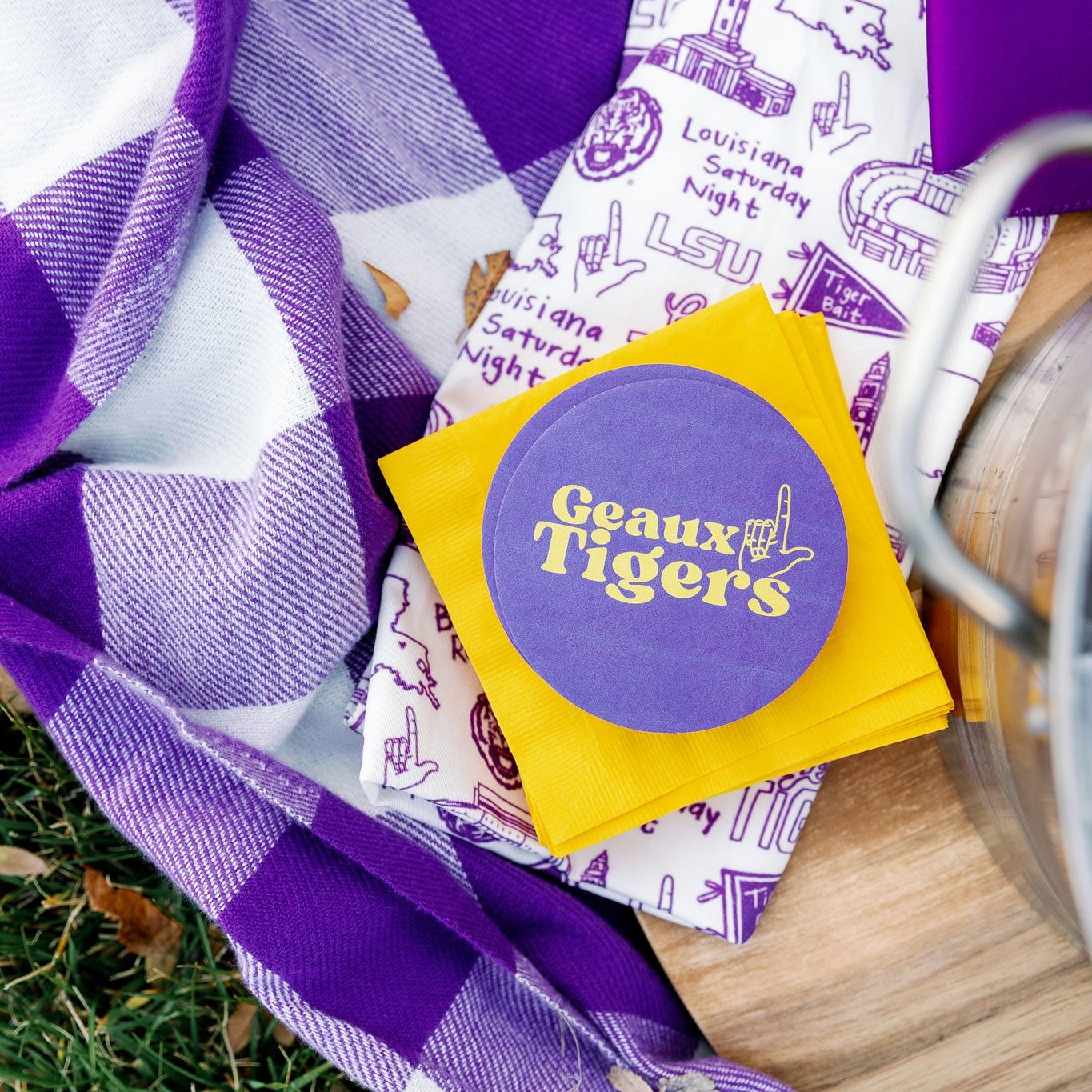 LSU Coasters Set of 50