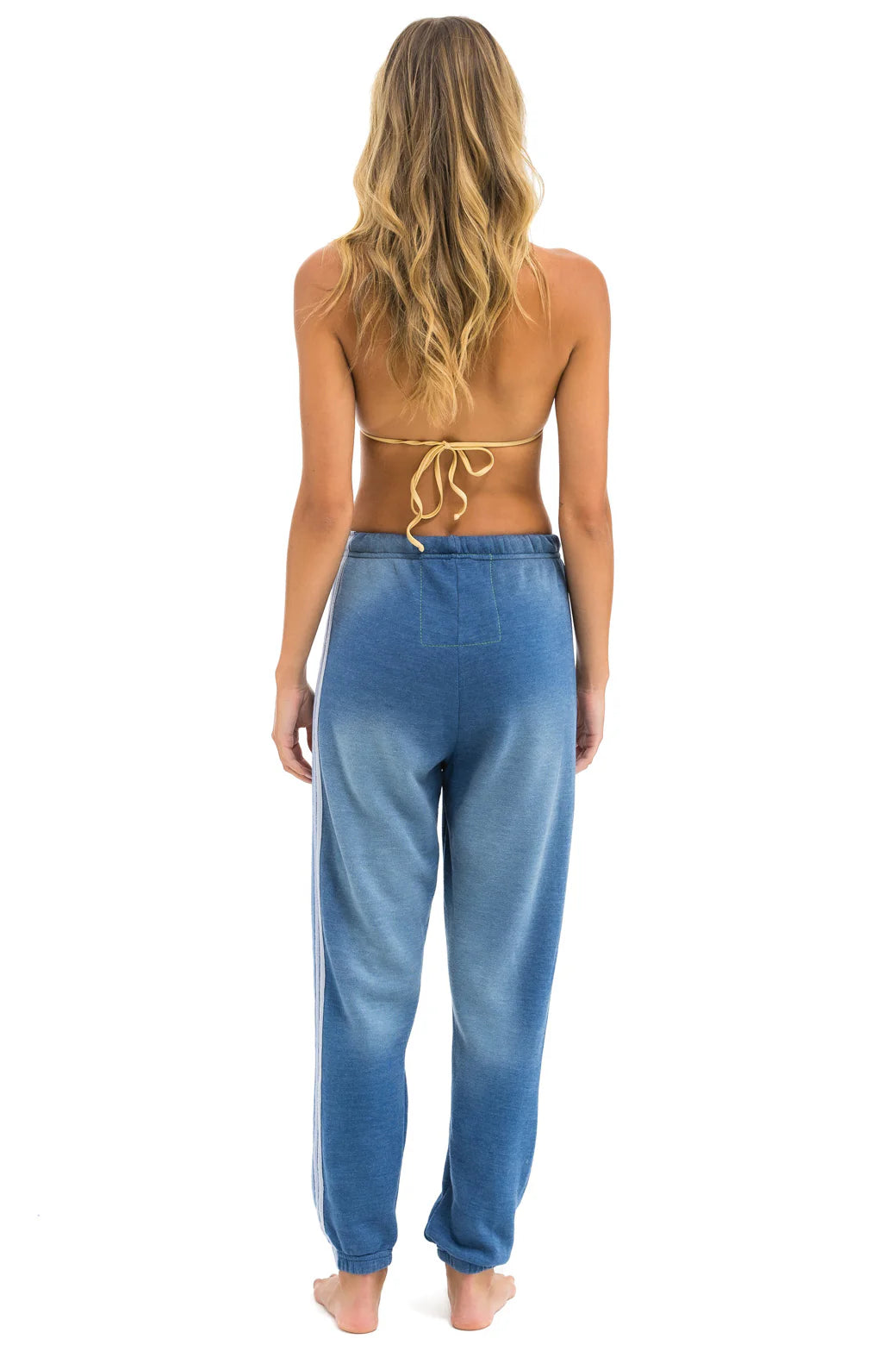 Aviator Nation - 5 Stripe Sweatpants - Faded Water
