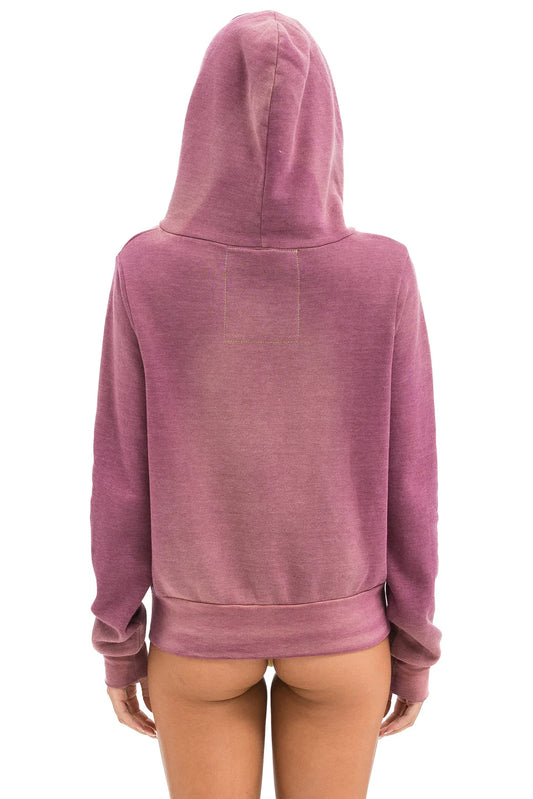 5 Stripe Hoodie - Faded Berry