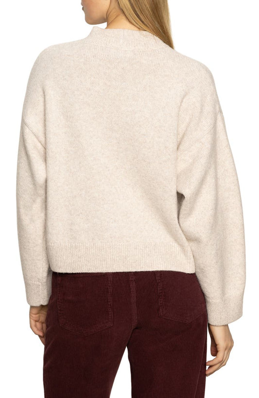 Chest Pocket Crewneck Sweater - Heather Pearl