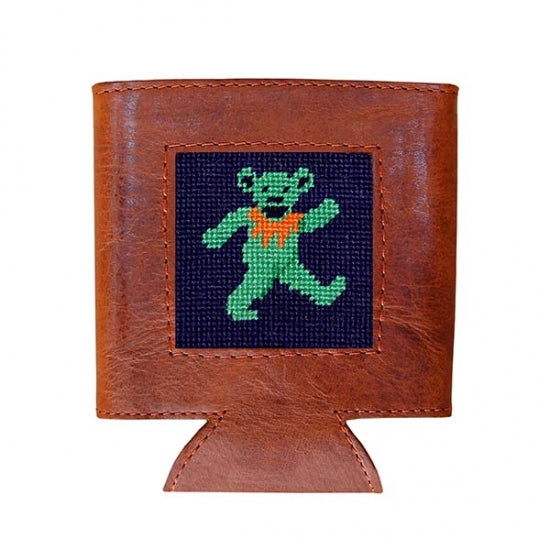 Dancing Bear Needlepoint Can Cooler