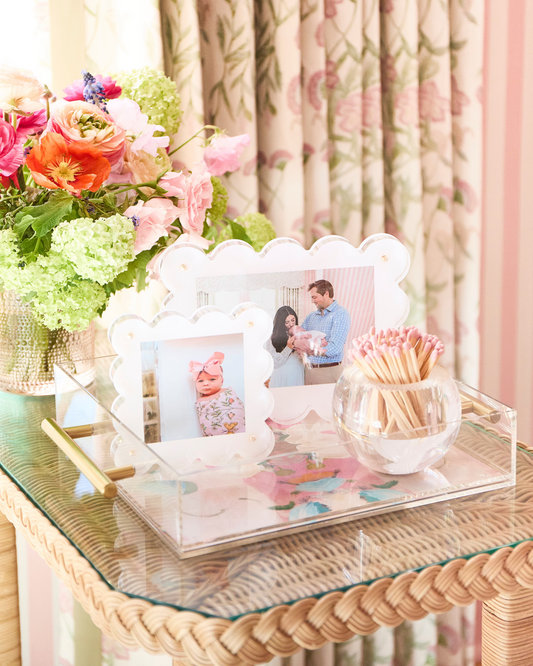 WHITE MINI ACRYLIC PICTURE FRAME