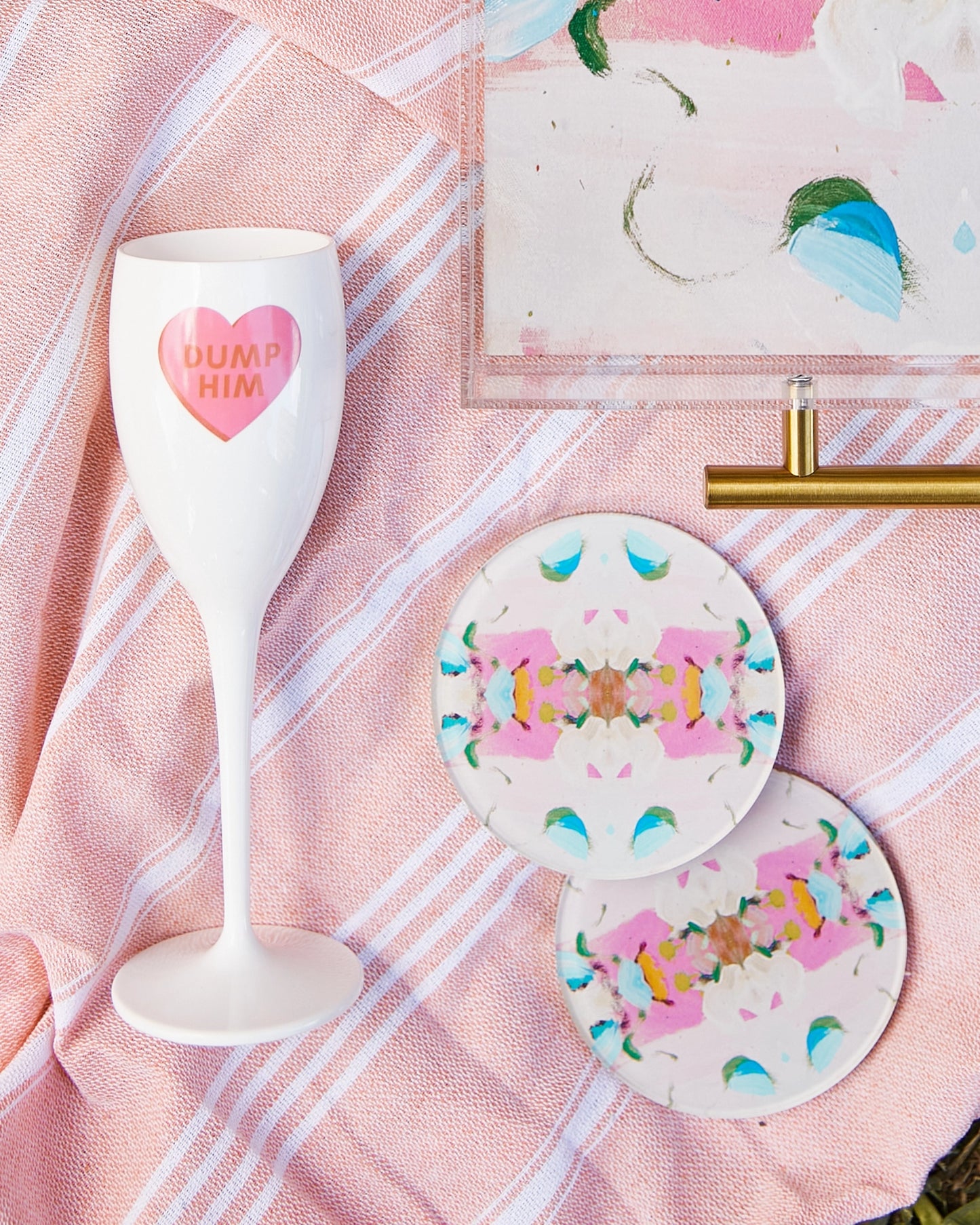 Tart By Taylor - MONETS GARDEN PINK | LAURA PARK X TART COASTER