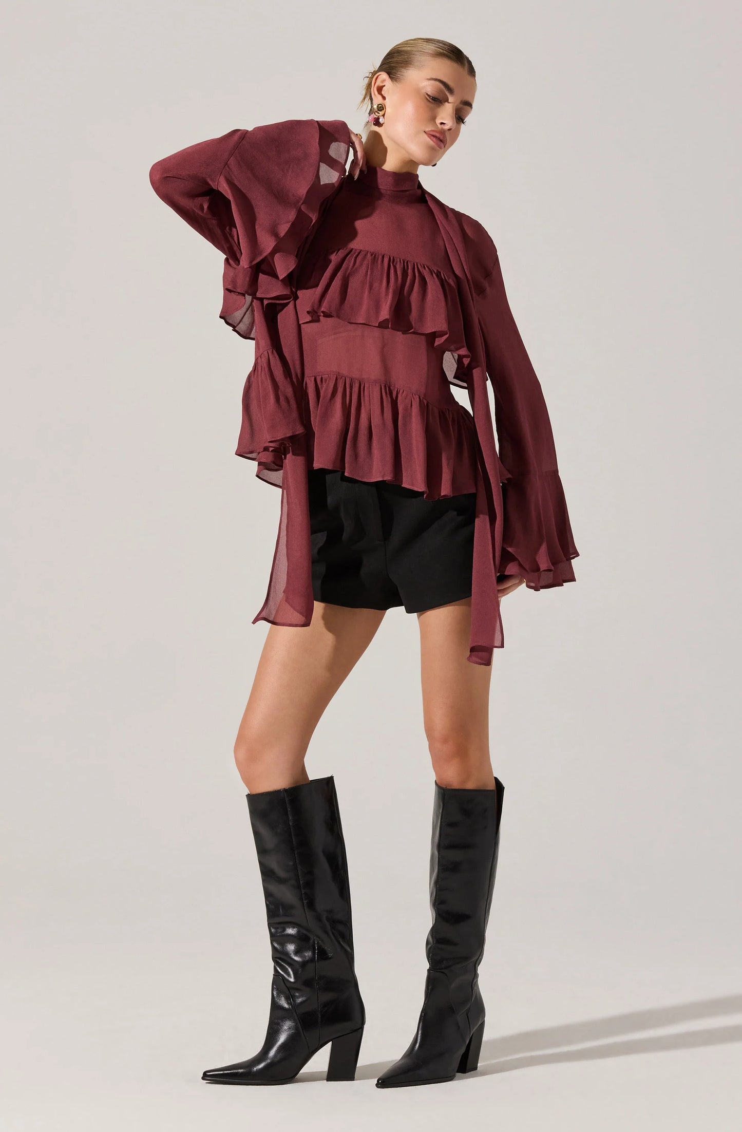 Jude Faux Suede Shorts - Black