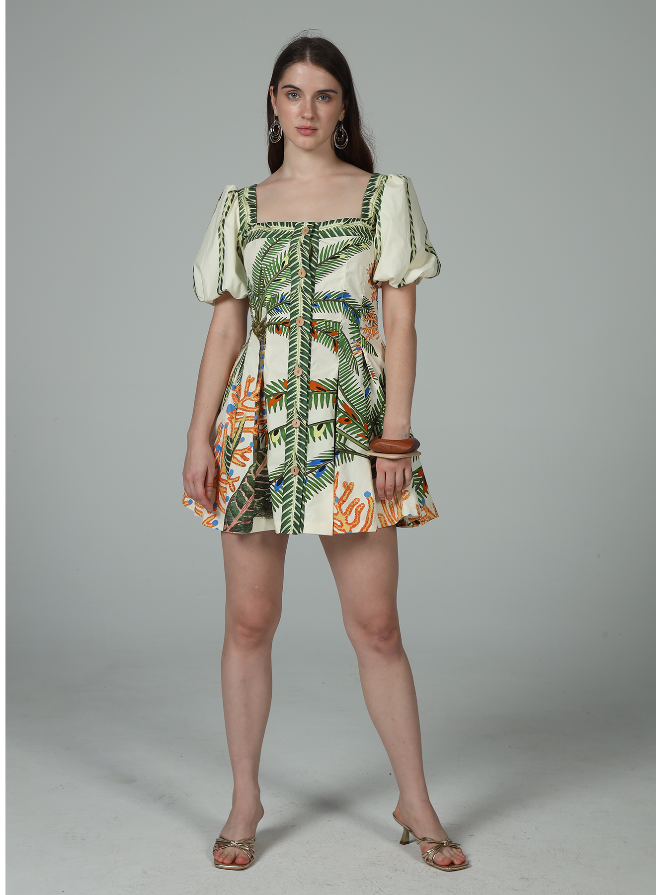 Cora Puff Mini Dress - Nirvana