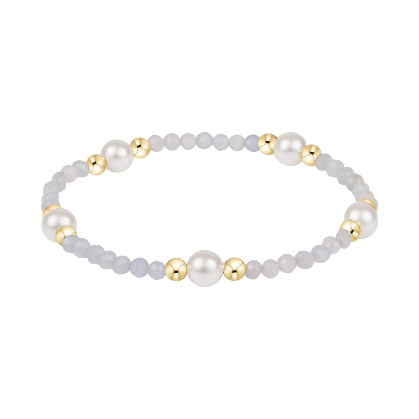 Purpose Pearl 6mm Gem Bracelet - Aquamarine