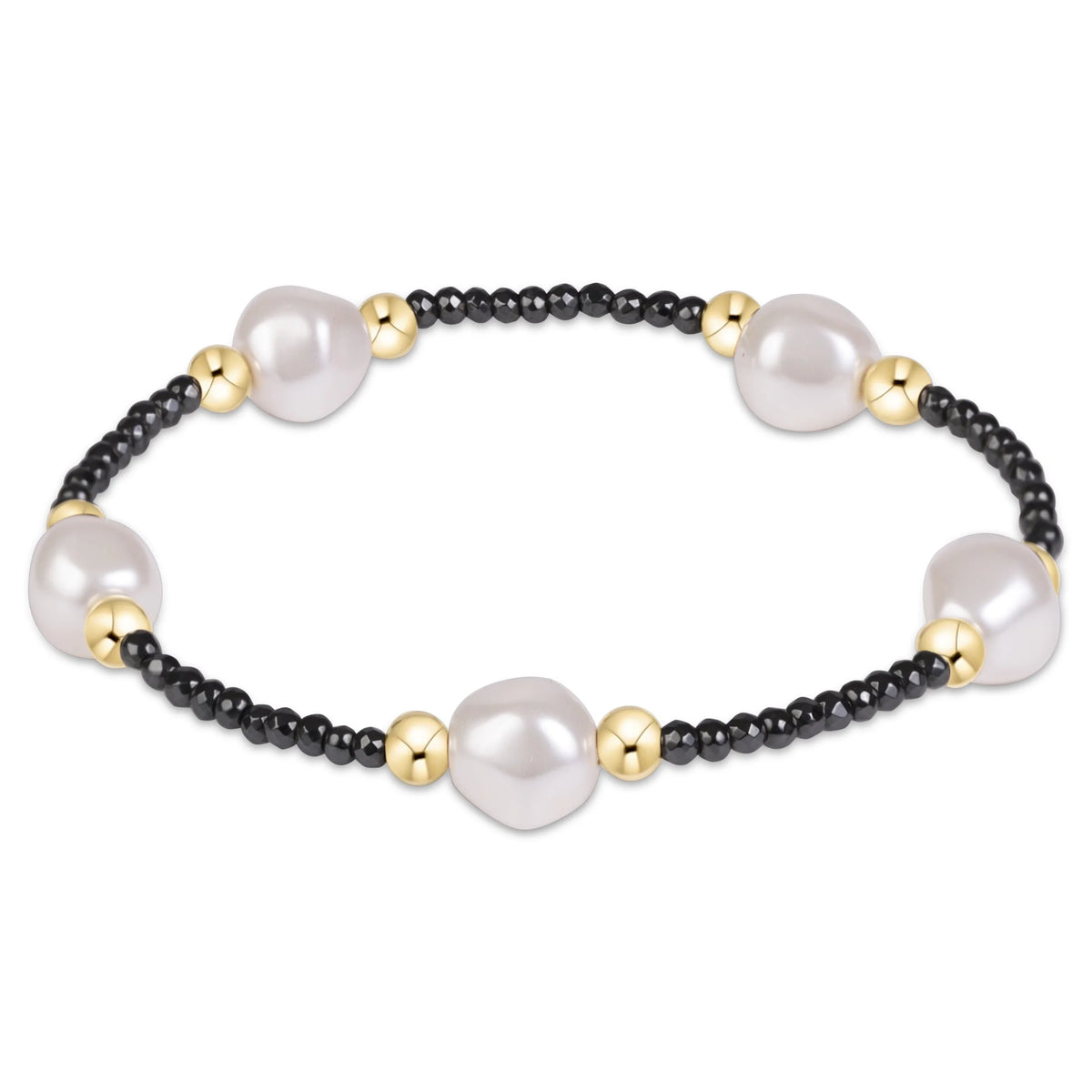 Extends - Purpose Admire Pearl 8mm Faceted Hematite Bracelet