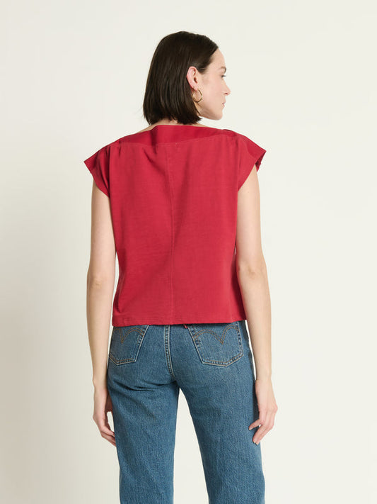 Brooks Boatneck Top - Rio Red