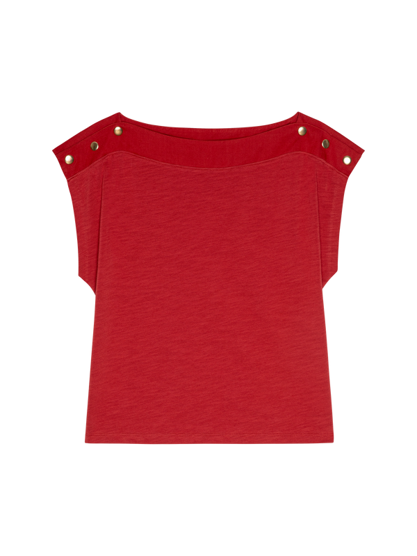 Brooks Boatneck Top - Rio Red