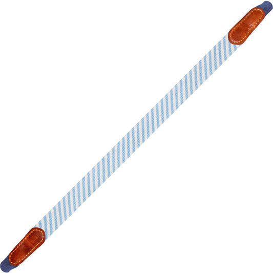 Blue Seersucker Sunglass Strap