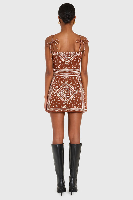 Avani Skort Romper - Montana Print