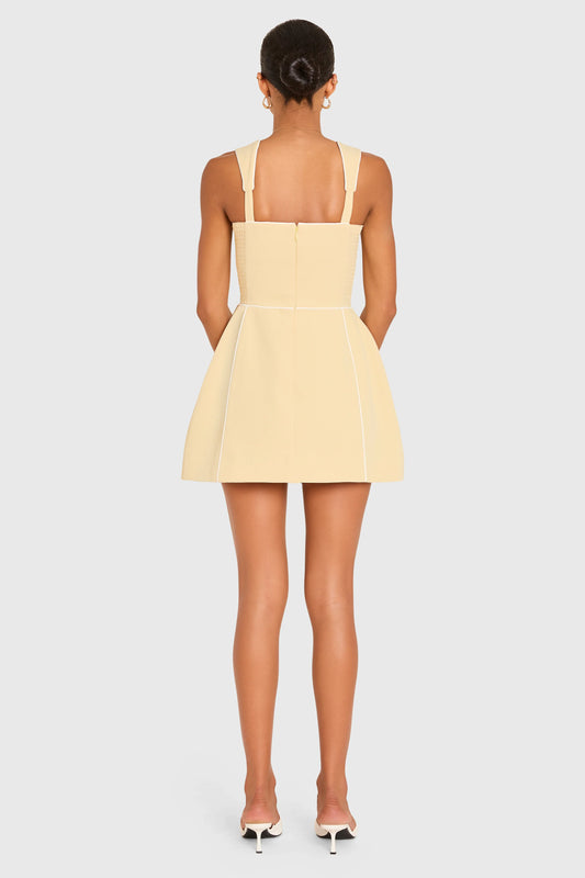 Baylee Romper - Cornsilk/Ivory