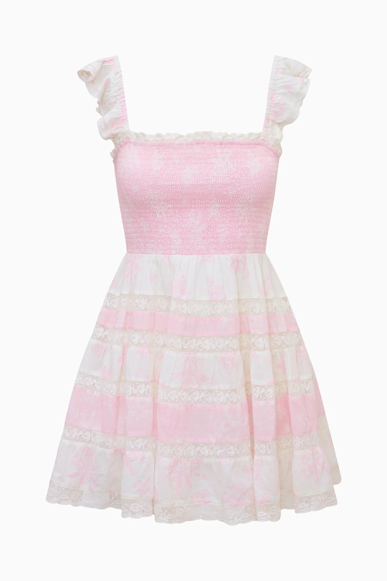 Colbera Mixed Print Cotton Mini Dress - Nantucket Heirloom