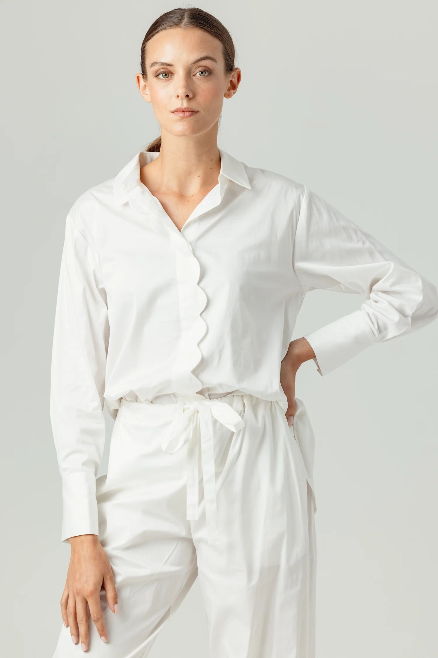 Sundays - Coral Shirt - White