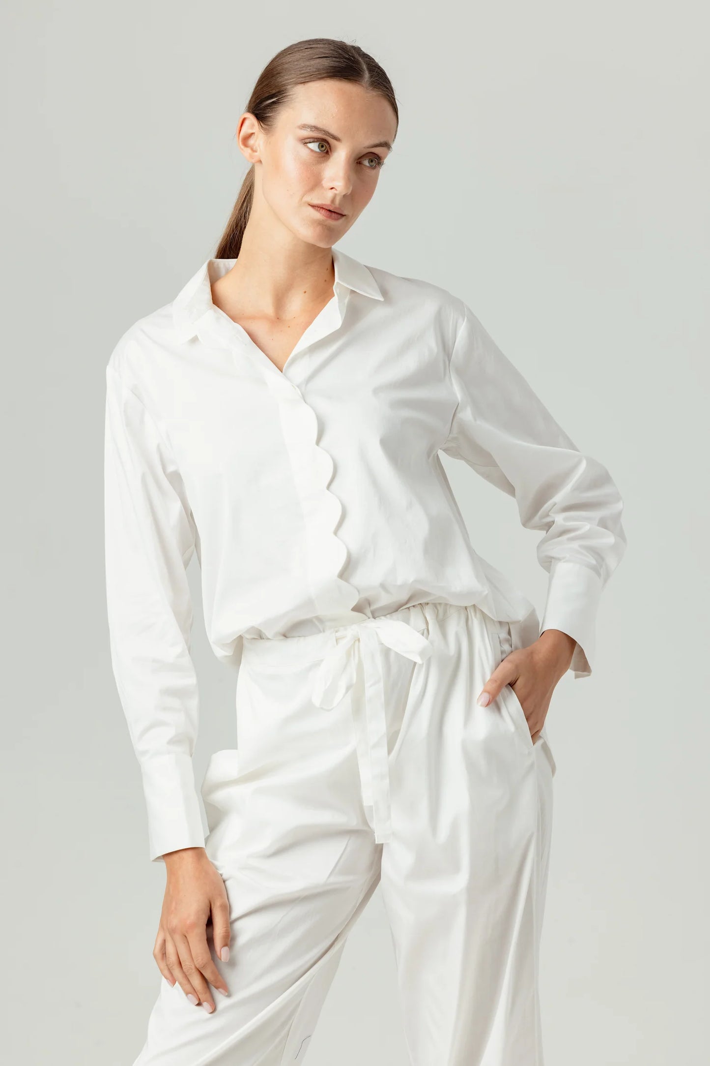 Sundays - Coral Shirt - White