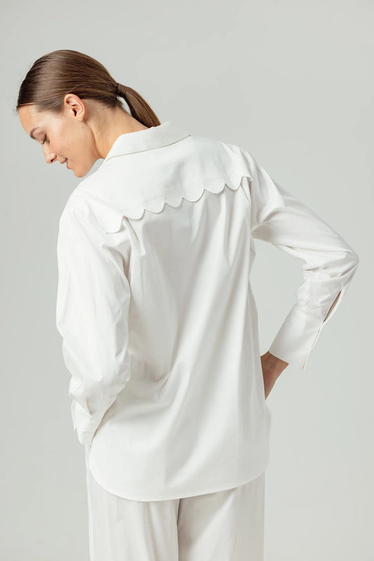 Sundays - Coral Shirt - White