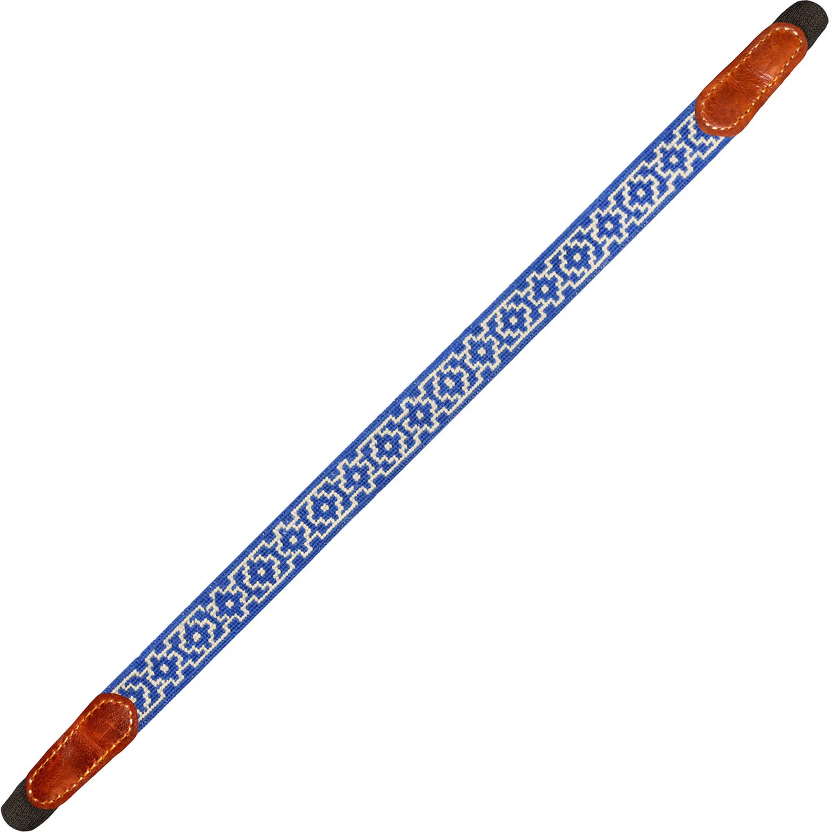Claiborne Sunglass Strap (Blueberry-Light Khaki)