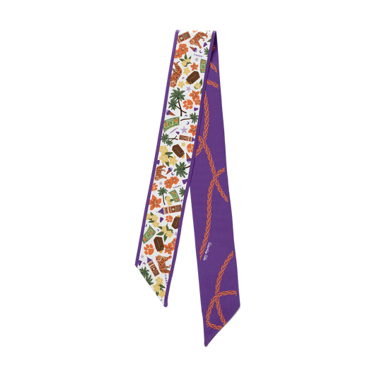 Saturday Silks - Clemson Tigers Skinny Scarf