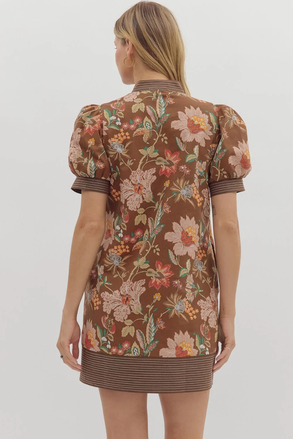 Abbey Dress - Brown