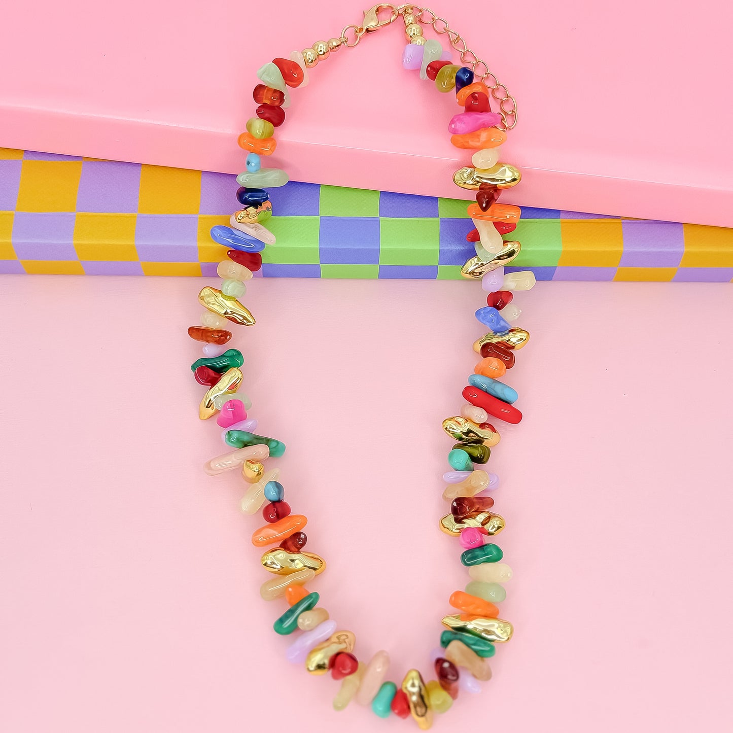 Happy Little Things Beaded Necklace