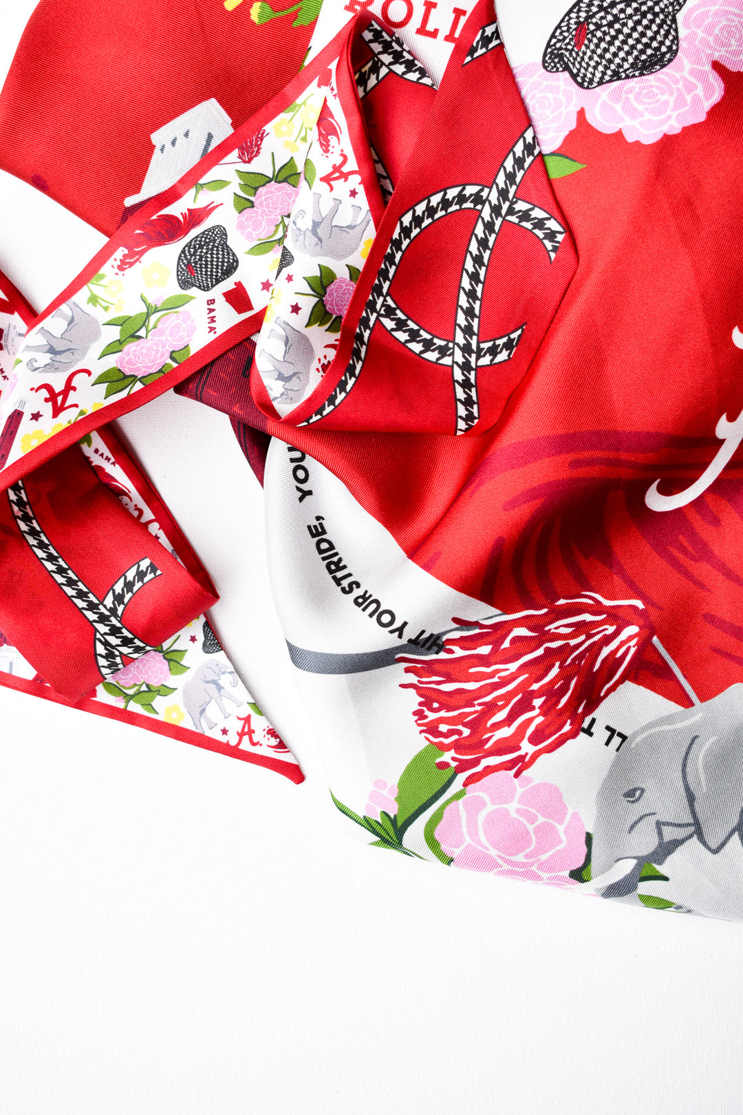 Saturday Silks - Alabama Crimson Tide Skinny Scarf