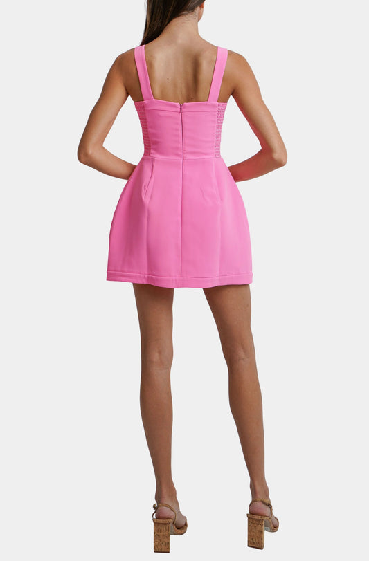 Jaxon Romper - Shocking Pink
