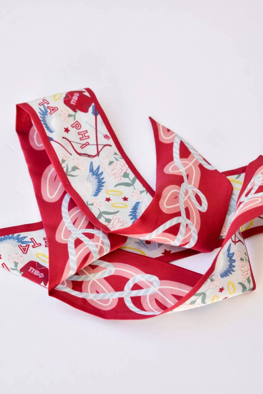 Saturday Silks - Pi Beta Phi Skinny Scarf