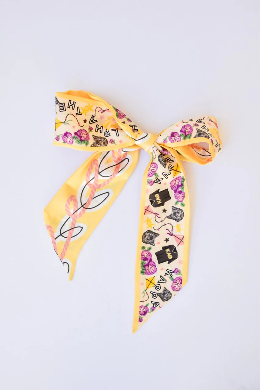 Saturday Silks - Kappa Alpha Theta Skinny Scarf