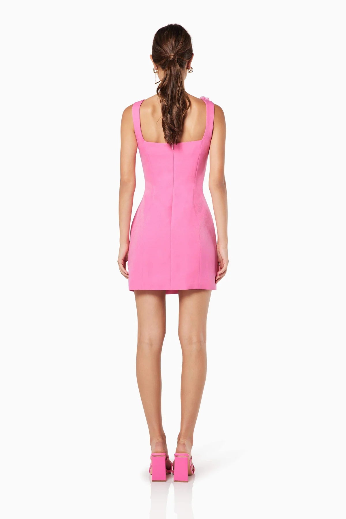 ELLIATT - Trompe 3D Floral Mini Dress - Pink
