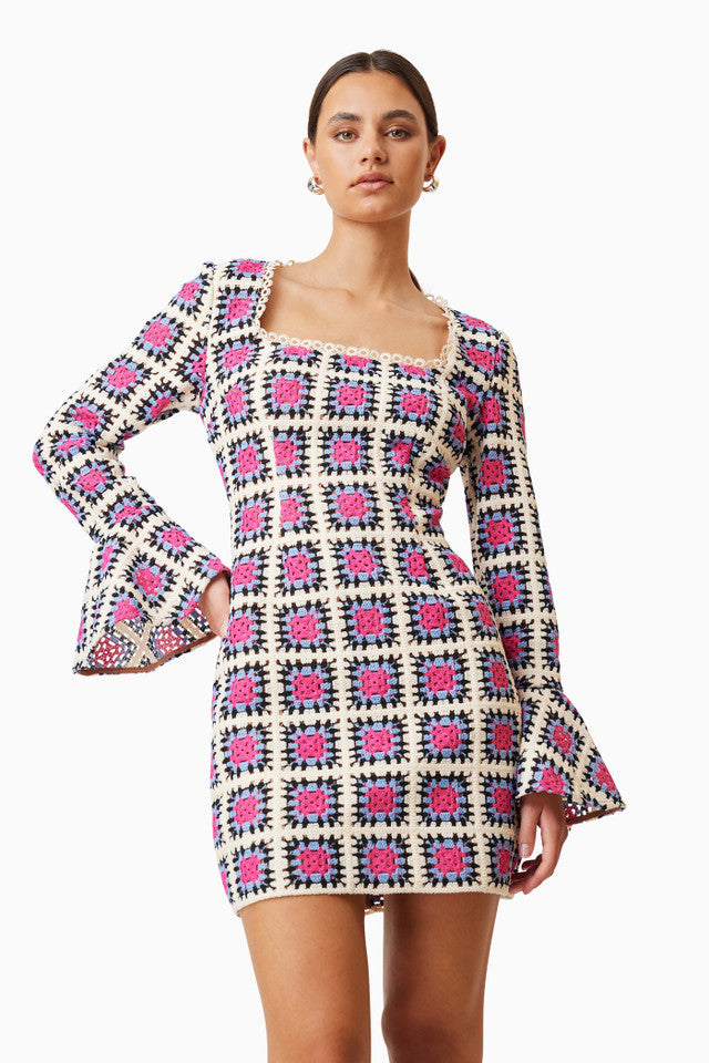 Luna Mini Dress in Multi