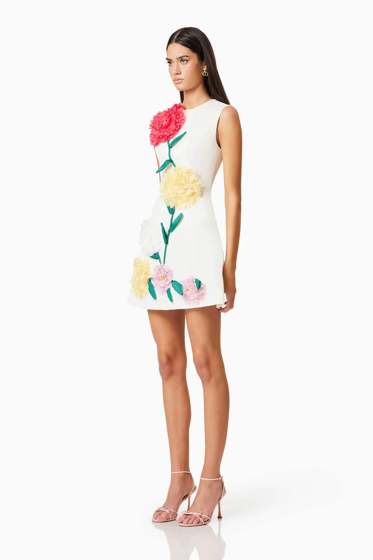ELLIATT - Buttercup Embroidered Mini Dress - Ivory