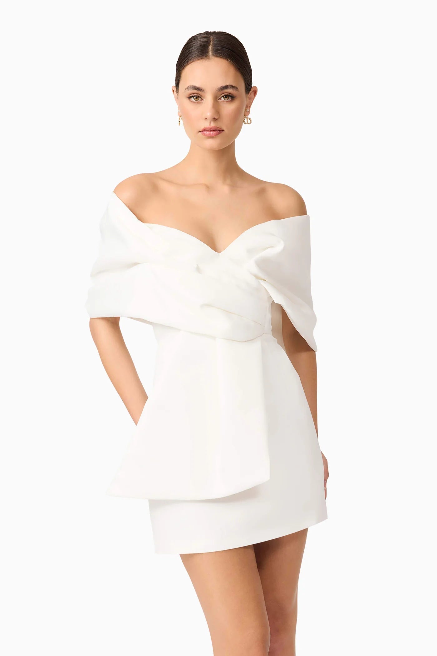 ELLIATT - Dandelion Off The Shoulder Mini Dress - White